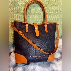 Dooney & Bourke Claremont Python Medium Cayden tote bag (Retail $300)